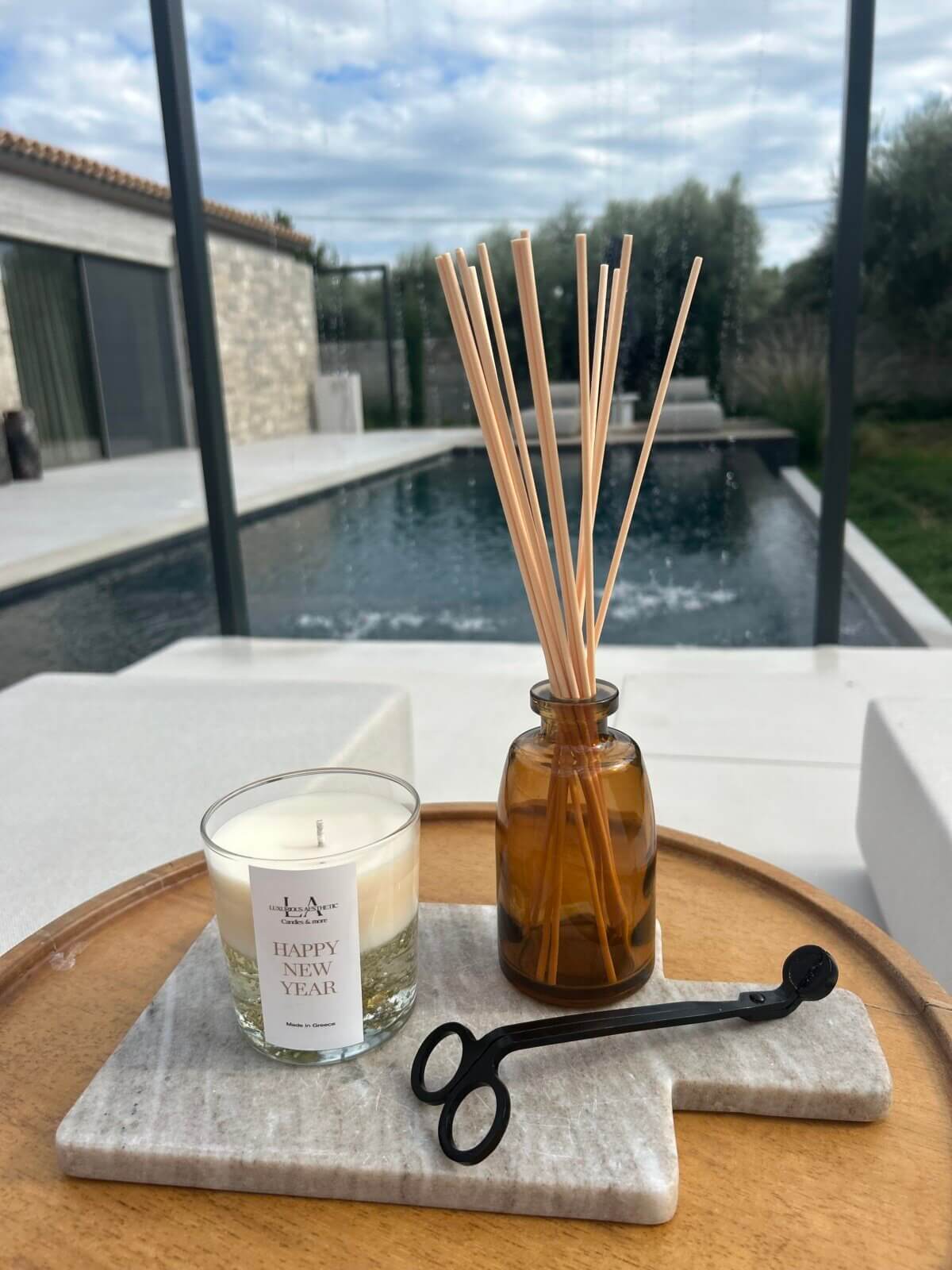 Happy New Year Candle